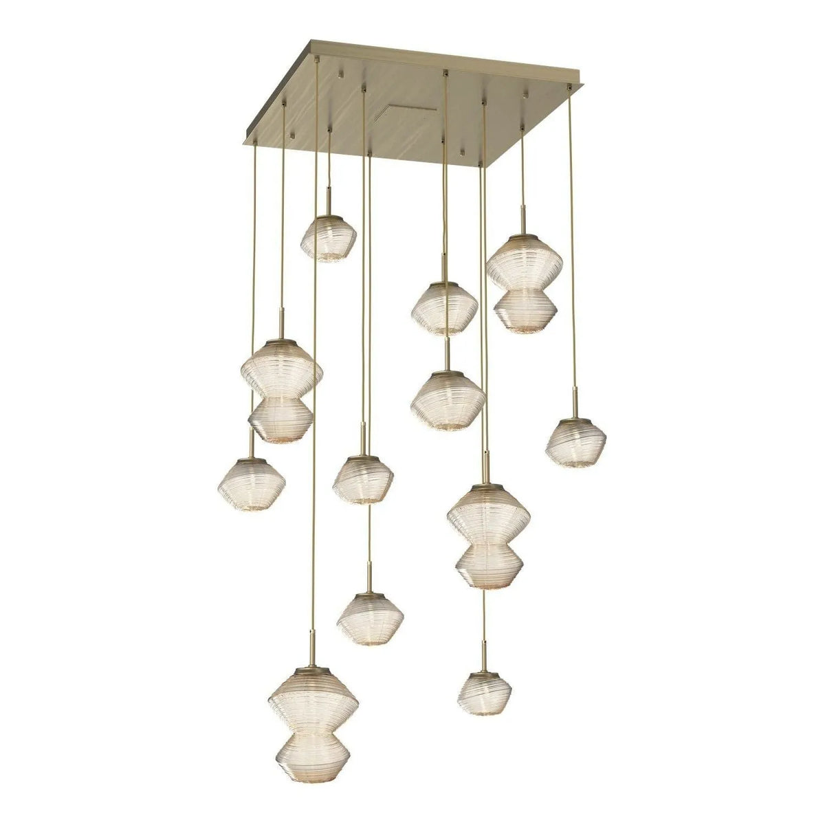 Hammerton Studio - CHB0089-12-HB-A-C01-L3 - LED Chandelier - Mesa - Heritage Brass