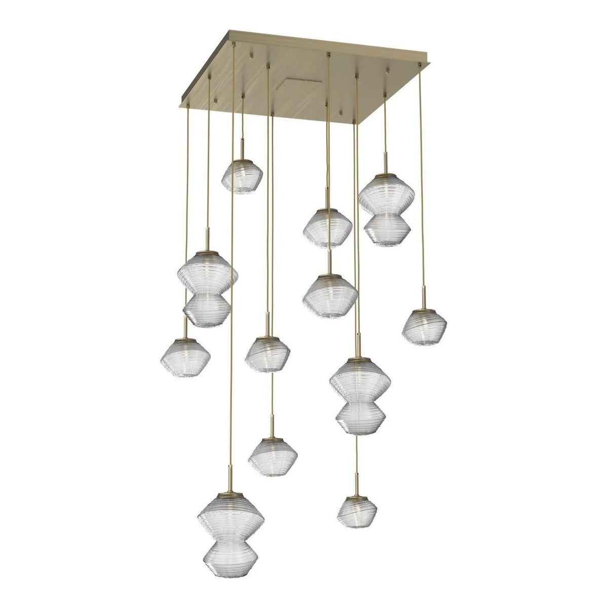 Hammerton Studio - CHB0089-12-HB-C-C01-L1 - LED Chandelier - Mesa - Heritage Brass