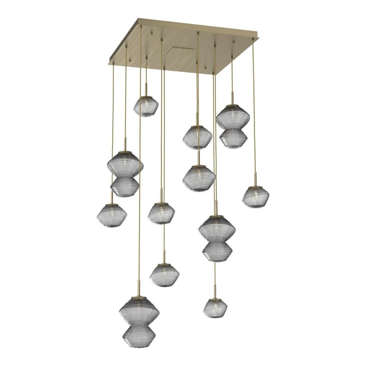Hammerton Studio - CHB0089-12-HB-S-C01-L1 - LED Chandelier - Mesa - Heritage Brass