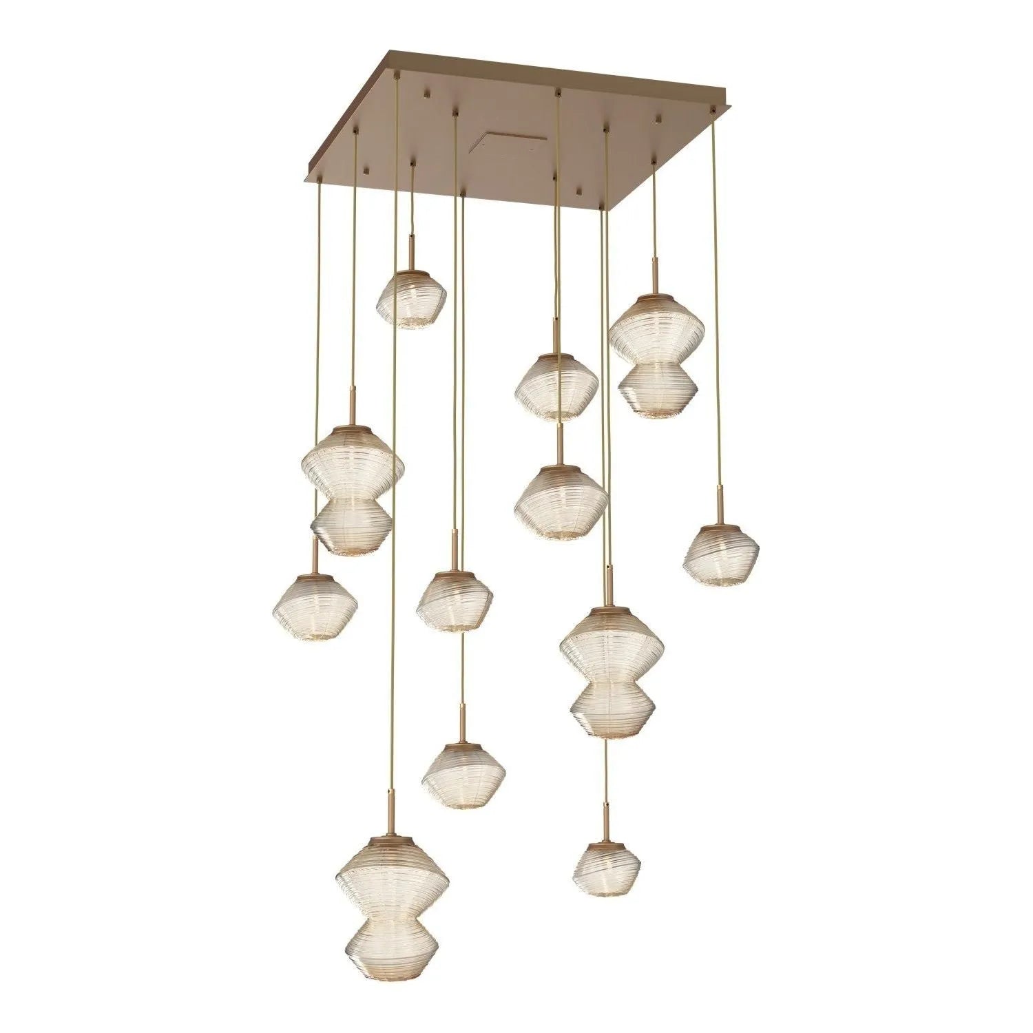 Hammerton Studio - CHB0089-12-NB-A-C01-L3 - LED Chandelier - Mesa - Novel Brass