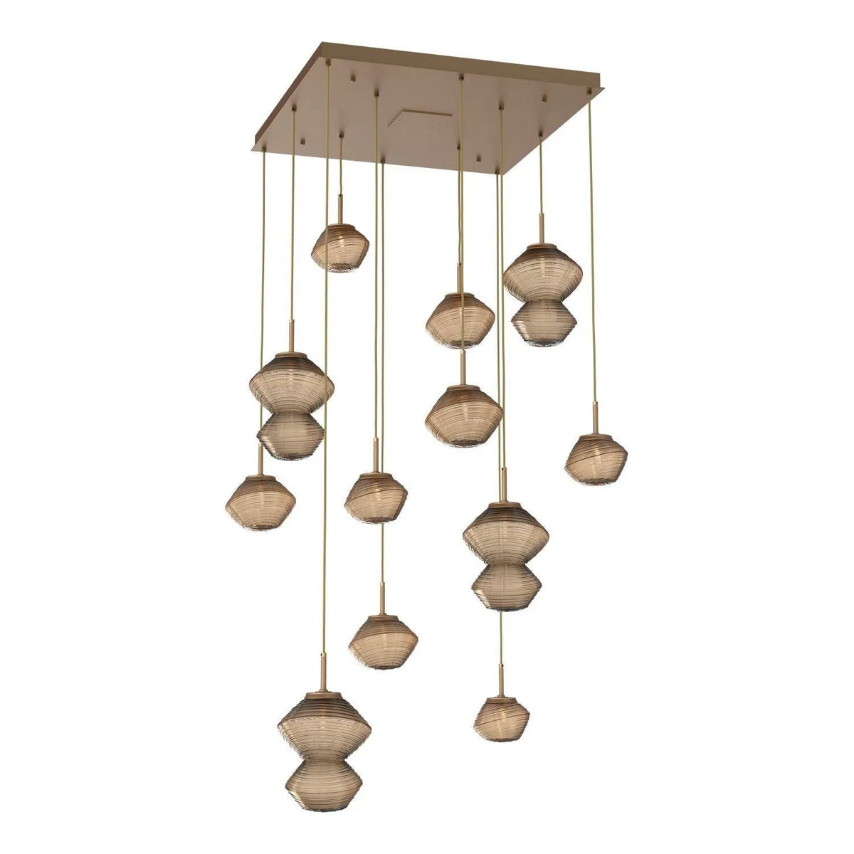 Hammerton Studio - CHB0089-12-NB-B-C01-L3 - LED Chandelier - Mesa - Novel Brass