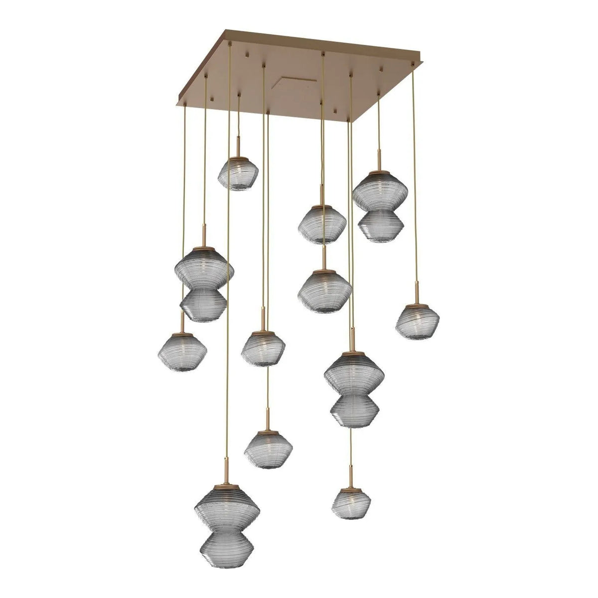 Hammerton Studio - CHB0089-12-NB-S-C01-L3 - LED Chandelier - Mesa - Novel Brass