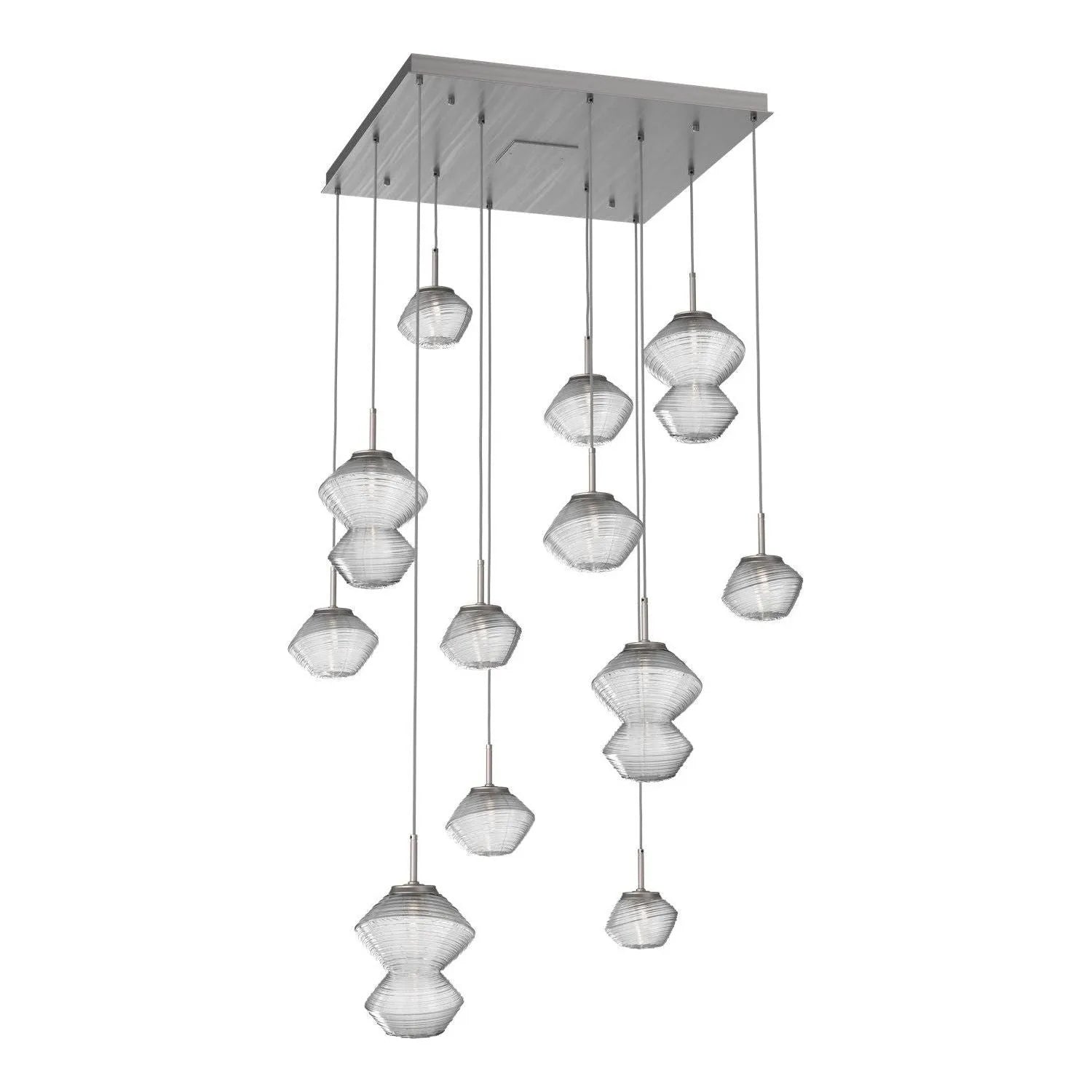 Hammerton Studio - CHB0089-12-SN-C-C01-L1 - LED Chandelier - Mesa - Satin Nickel