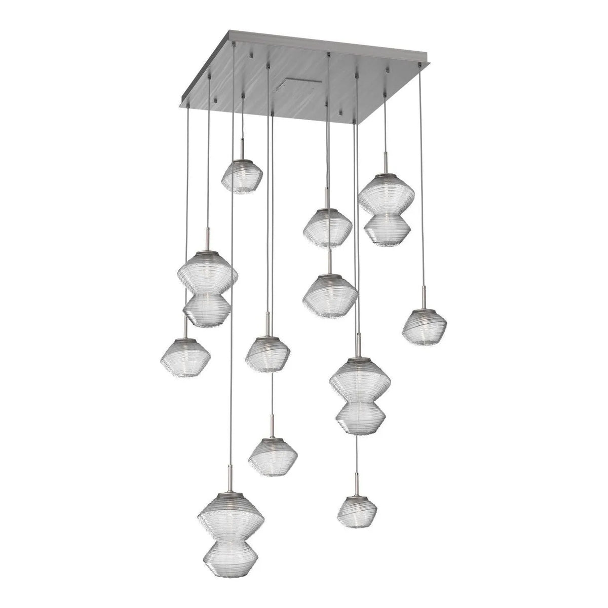 Hammerton Studio - CHB0089-12-SN-C-C01-L3 - LED Chandelier - Mesa - Satin Nickel