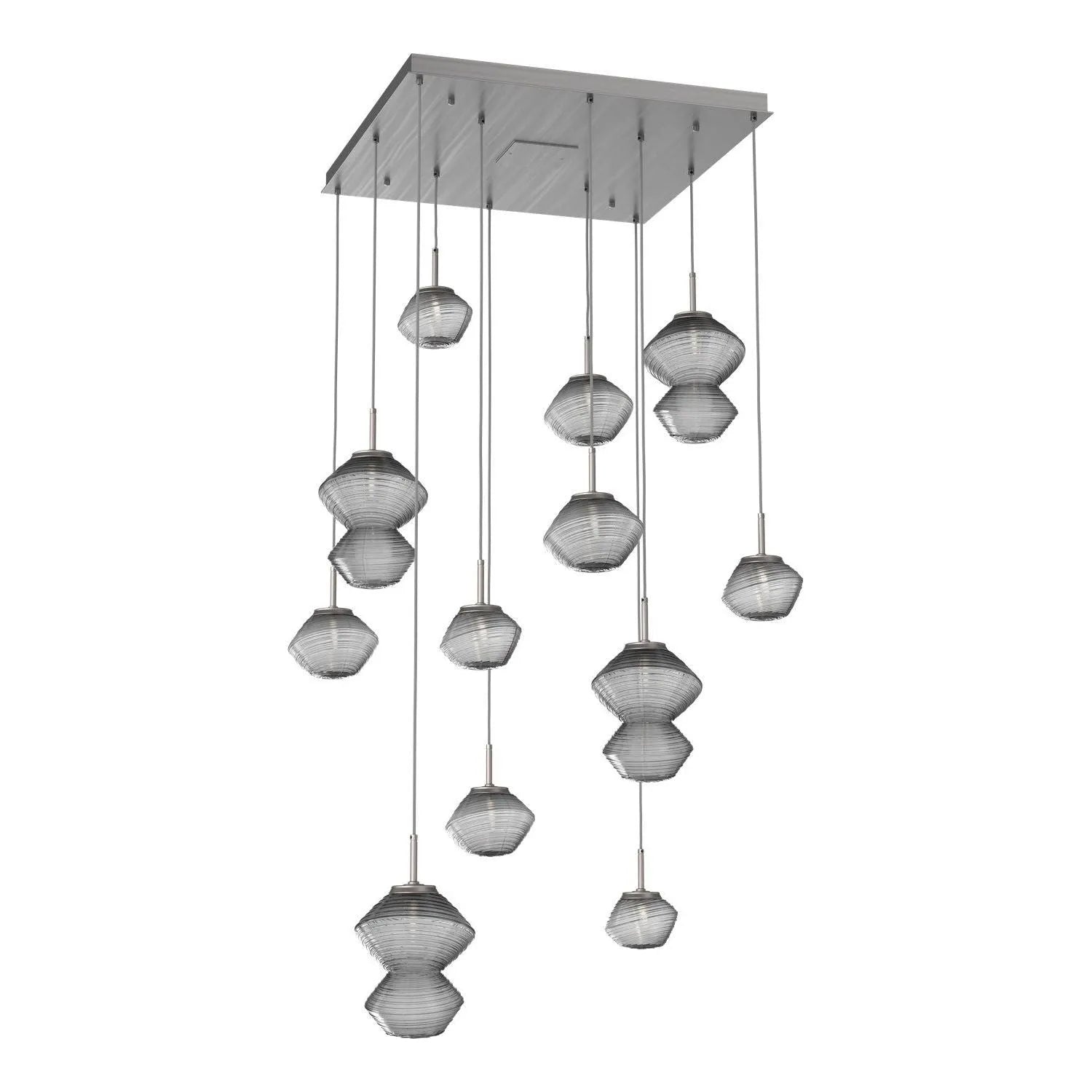 Hammerton Studio - CHB0089-12-SN-S-C01-L1 - LED Chandelier - Mesa - Satin Nickel