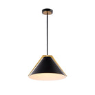 Artcraft Canada - AC11910BK - One Light Pendant - Baltic - Black and Brushed Brass