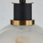 Artcraft Canada - AC11870SW - One Light Pendant - Gem - Black and Brushed Brass