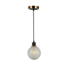 Artcraft Canada - AC11870SW - One Light Pendant - Gem - Black and Brushed Brass
