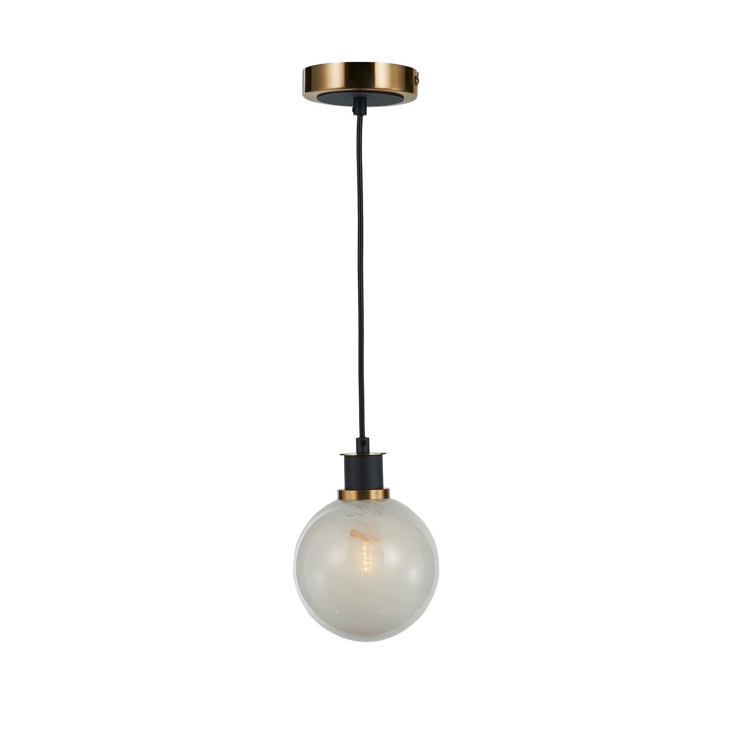 Artcraft Canada - AC11870SW - Une lampe Suspension - Gemme - Laiton noir et brossé