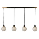 Artcraft Canada - AC11874SW - Table de billard/îlot à quatre lumières - Gem - Noir et laiton brossé