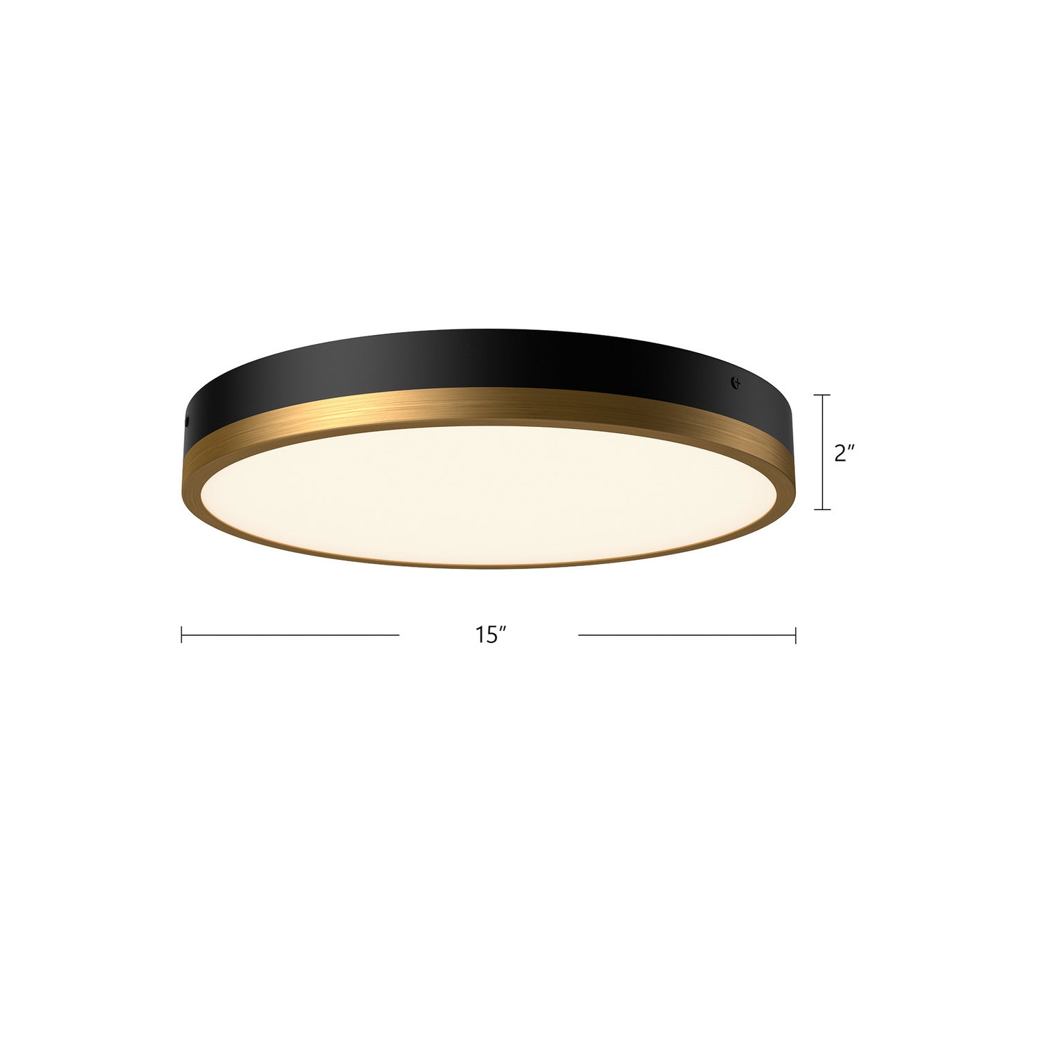 Alora Canada - FM554215AGMB-5CCT - LED Flush Mount - Adelaide - Aged Gold/Matte Black