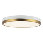 Alora Canada - FM554215AGWH-5CCT - LED Plafonnier - Adélaïde - Or vieilli/Blanc