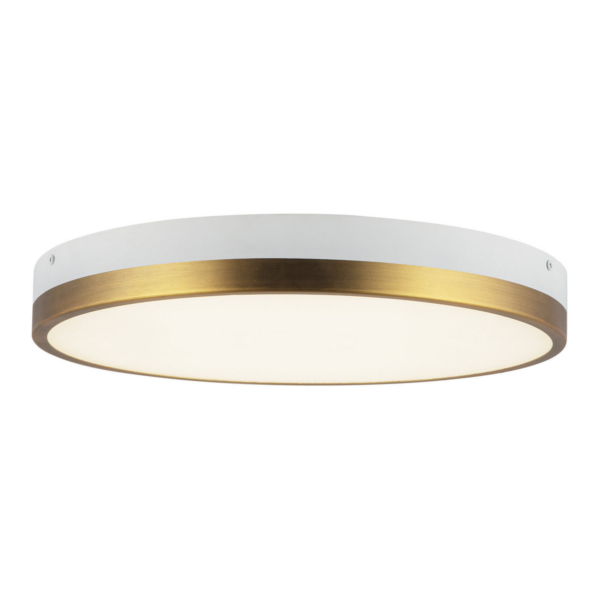 Alora Canada - FM554215AGWH-5CCT - LED Flush Mount - Adelaide - Aged Gold/White