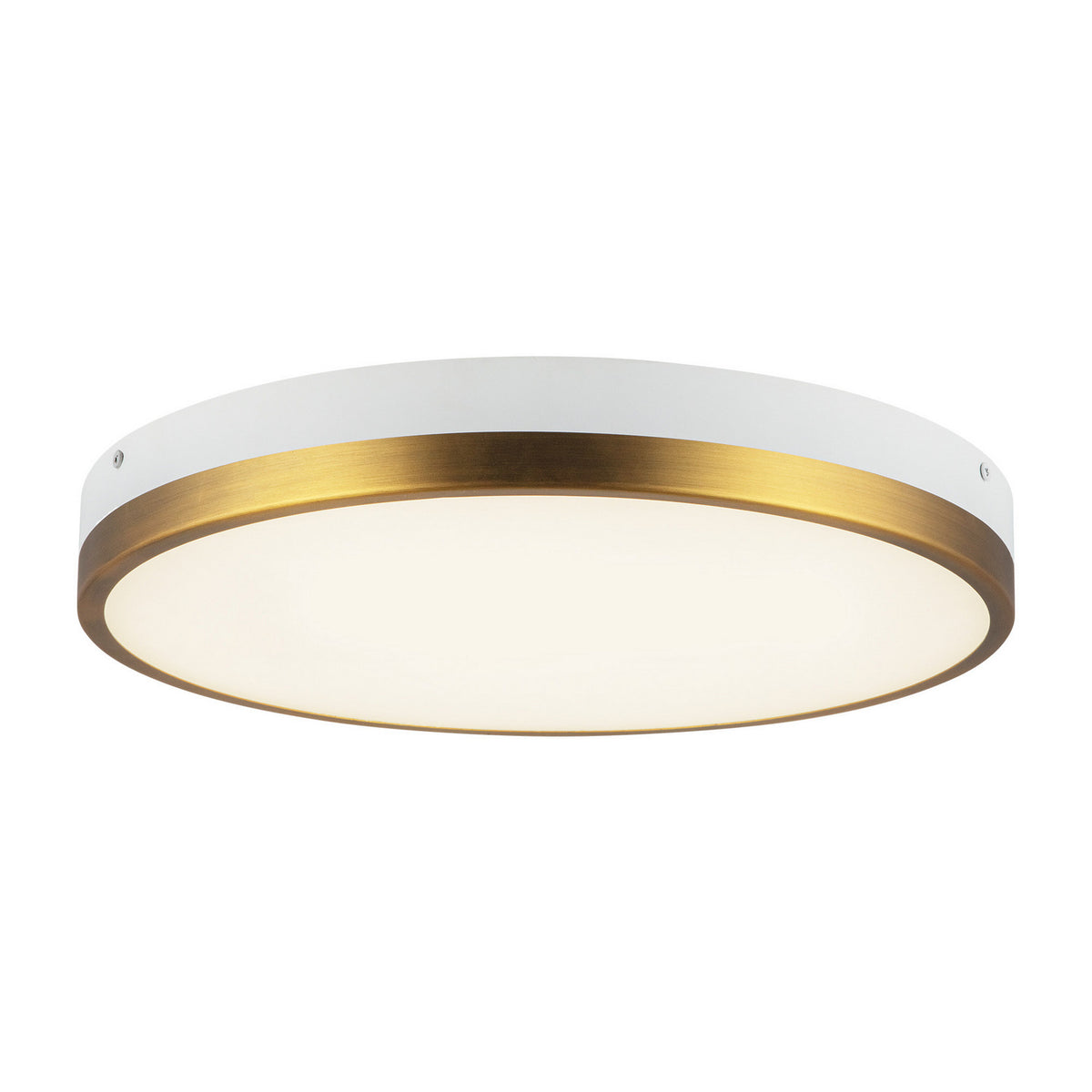 Alora Canada - FM554215AGWH-5CCT - LED Flush Mount - Adelaide - Aged Gold/White