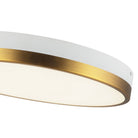 Alora Canada - FM554215AGWH-5CCT - LED Plafonnier - Adélaïde - Or vieilli/Blanc
