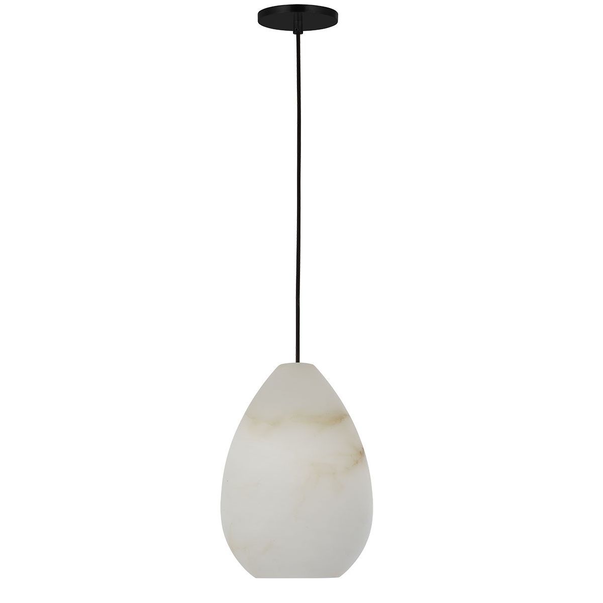 Visual Comfort Modern - SLPD544ALBB - One Light Pendant - Alina - Nightshade Black