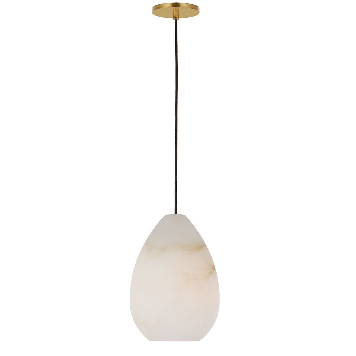 Visual Comfort Modern - SLPD544ALBHAB - One Light Pendant - Alina - Hand Rubbed Antique Brass