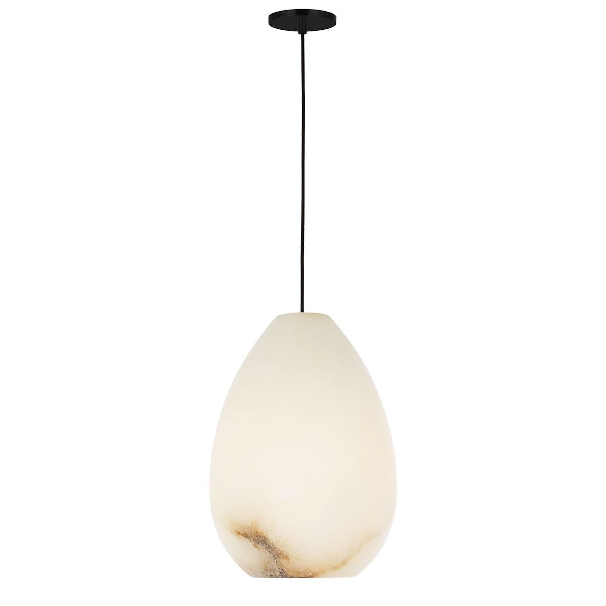 Visual Comfort Modern - SLPD545ALBB - One Light Pendant - Alina - Nightshade Black