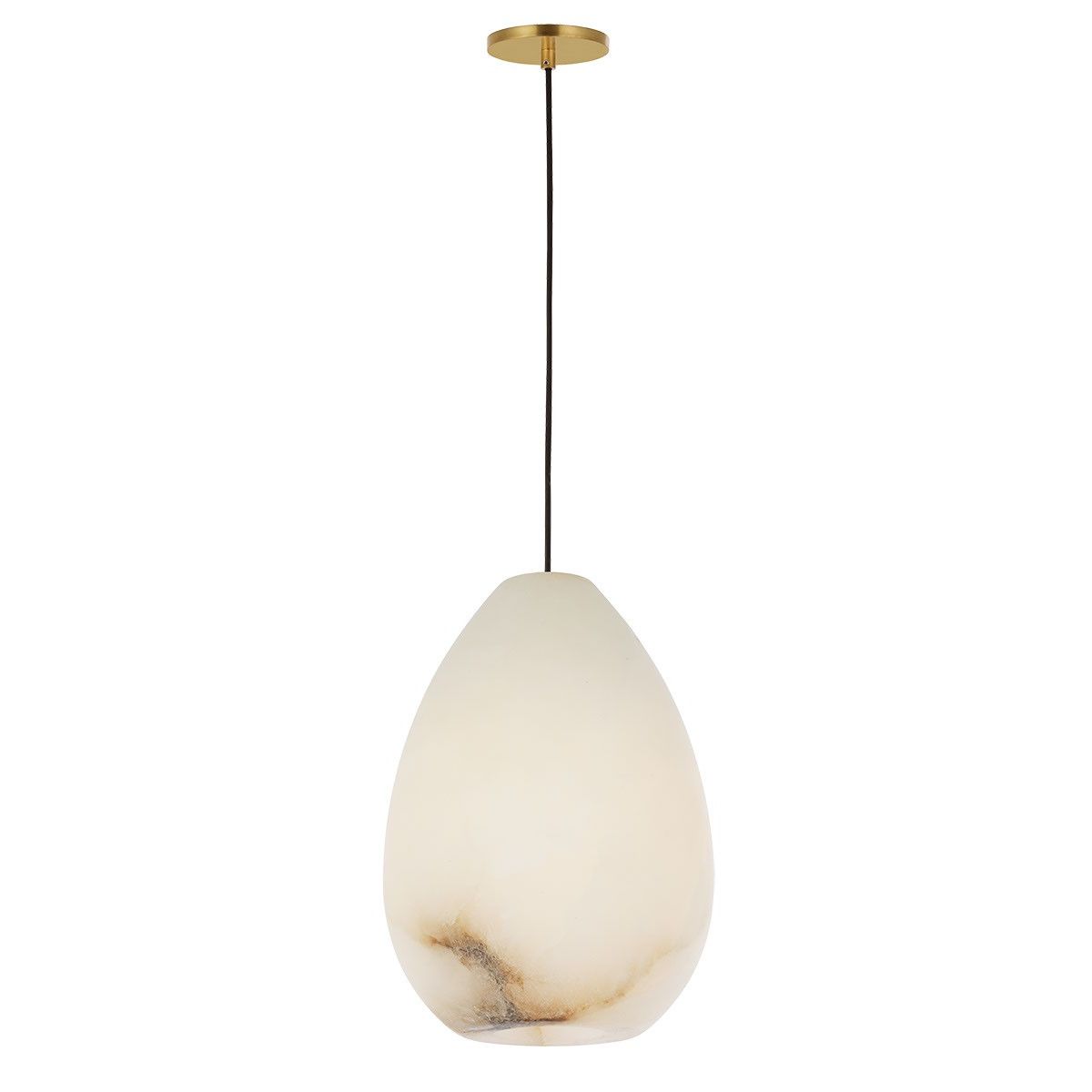 Visual Comfort Modern - SLPD545ALBHAB - One Light Pendant - Alina - Hand Rubbed Antique Brass