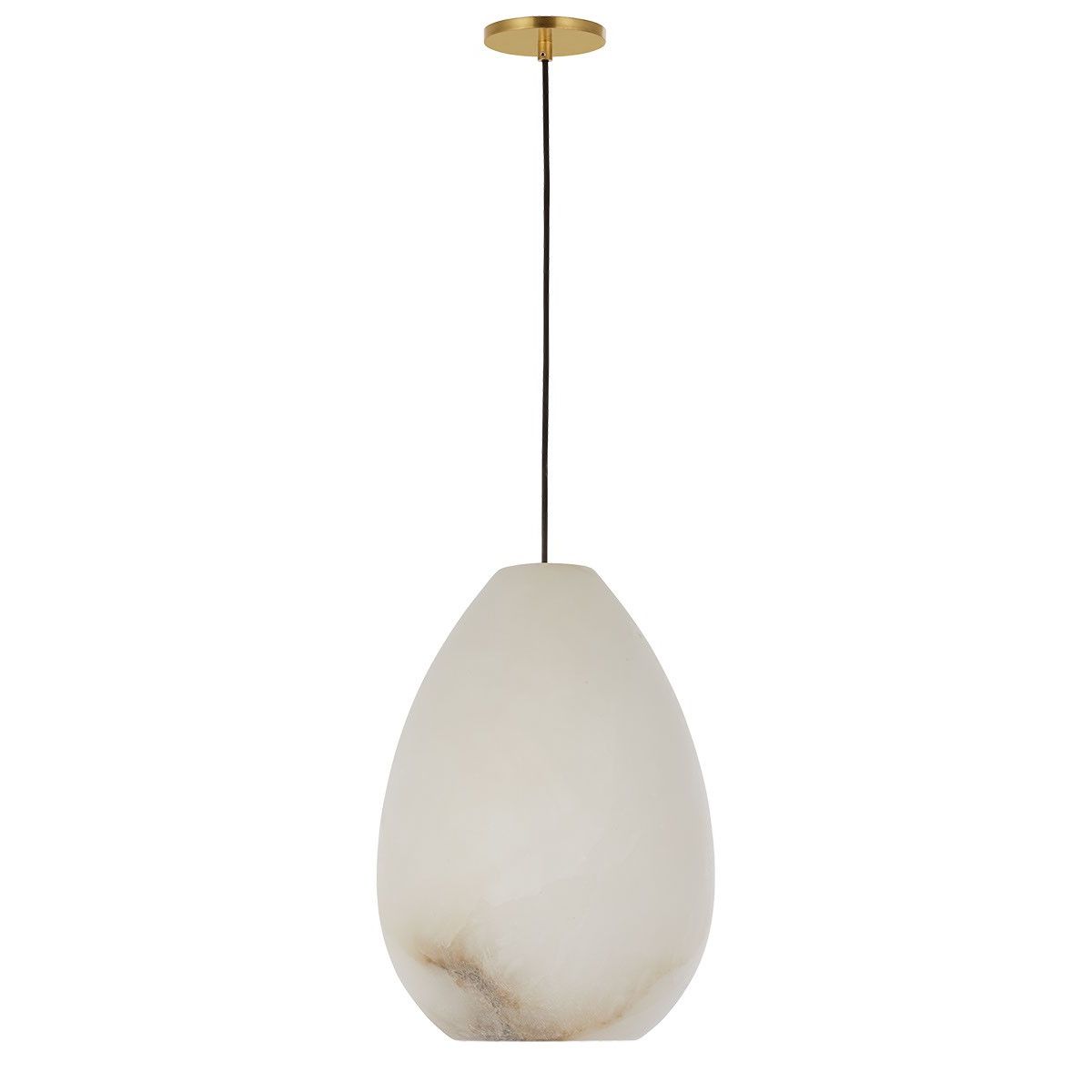 Visual Comfort Modern - SLPD545ALBHAB - One Light Pendant - Alina - Hand Rubbed Antique Brass