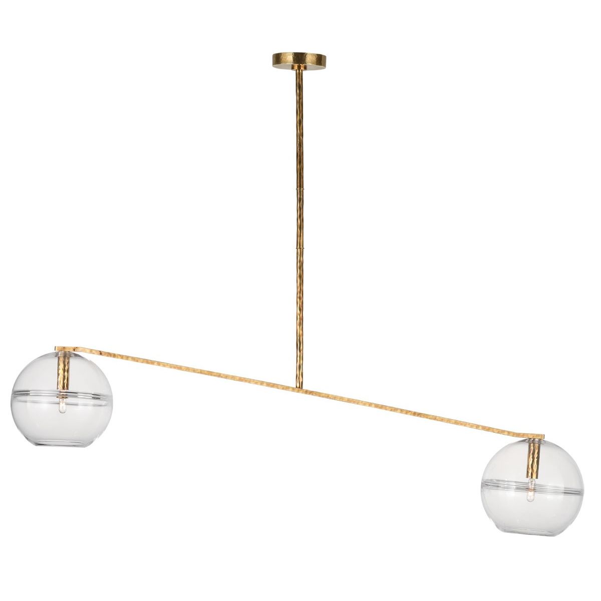 Visual Comfort Modern - SLCH356CPAB - Two Light Chandelier - Lowing - Polished Antique Brass