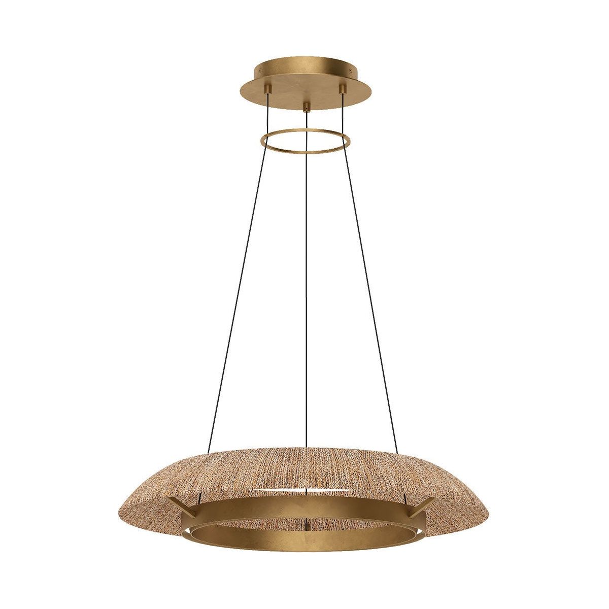 Visual Comfort Modern - SLCH56027NTHAB - LED Chandelier - Noa - Hand Rubbed Antique Brass
