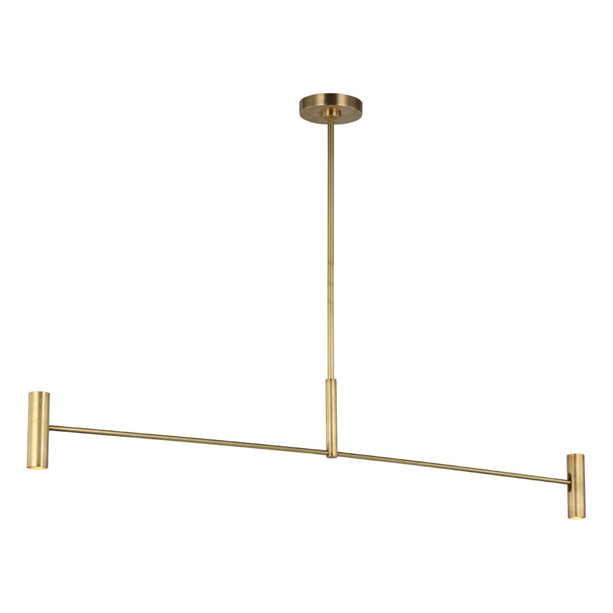 Visual Comfort Modern - SLLS57130HAB - LED Linear Chandelier - Ponte - Hand Rubbed Antique Brass