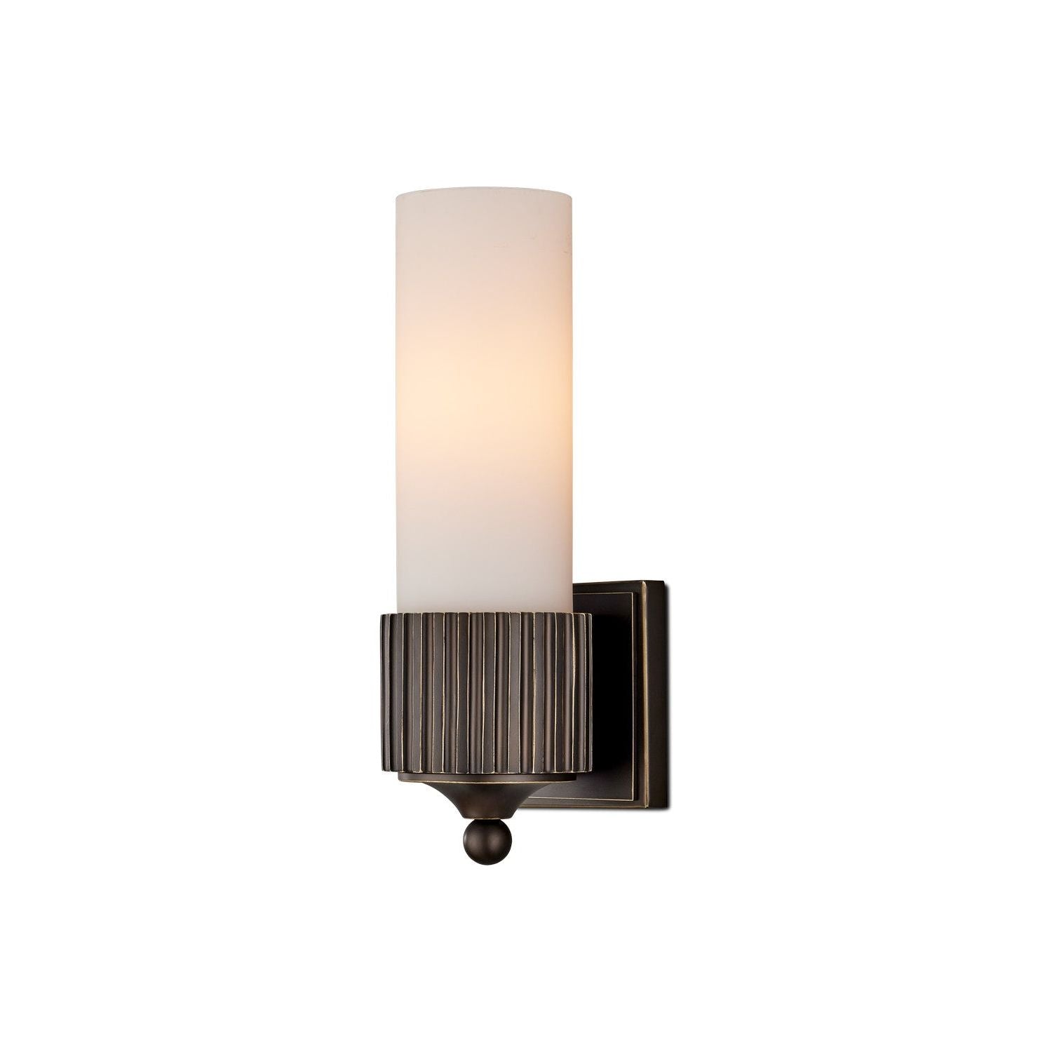 Currey and Company - 5800-0048 - One Light Wall Sconce - Oil Rubbed Bronze/Frosted