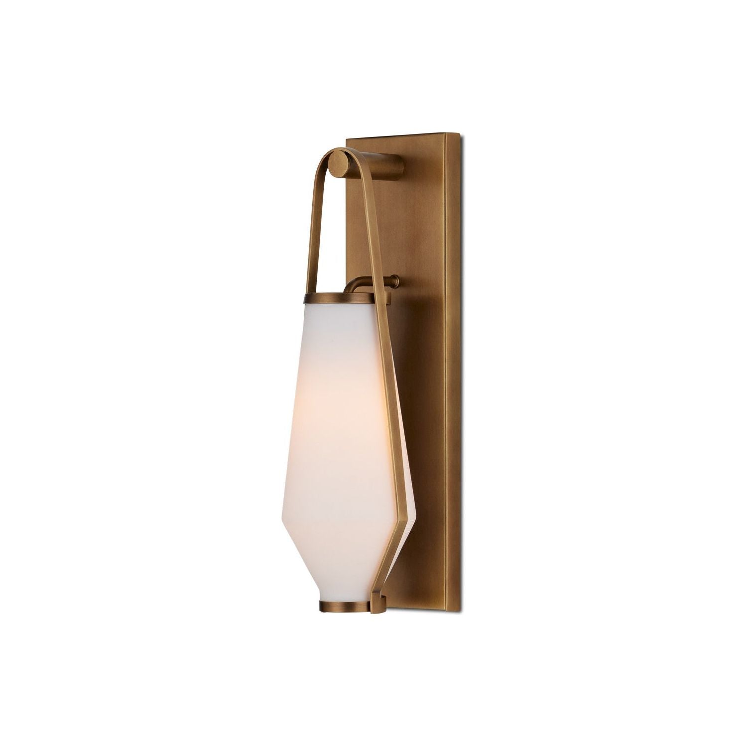 Currey and Company - 5800-0050 - One Light Wall Sconce - Antique Brass/Opaque