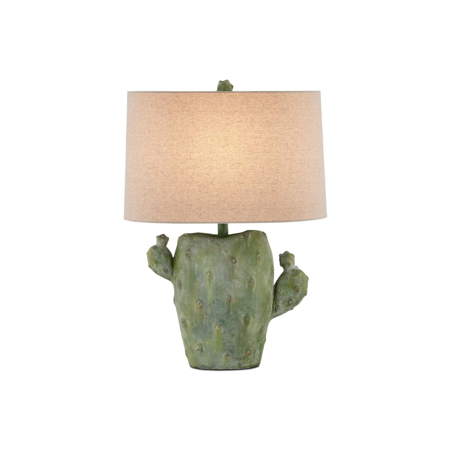 Currey and Company - 6000-0929 - One Light Table Lamp - Antiqued Green