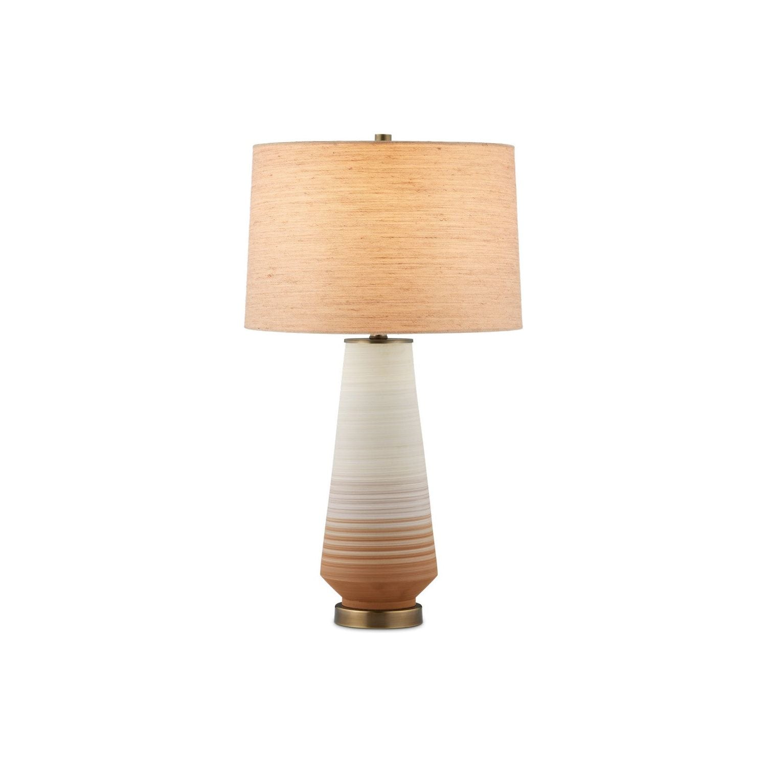 Currey and Company - 6000-0940 - One Light Table Lamp - Beige/Pale Gray/Brown/Antique Brass