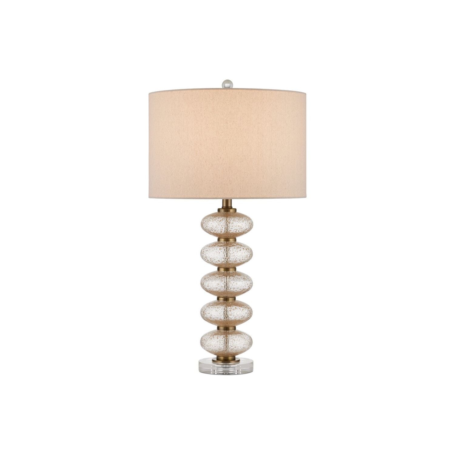 Currey and Company - 6000-0945 - One Light Table Lamp - Clear/Gold/Antique Brass