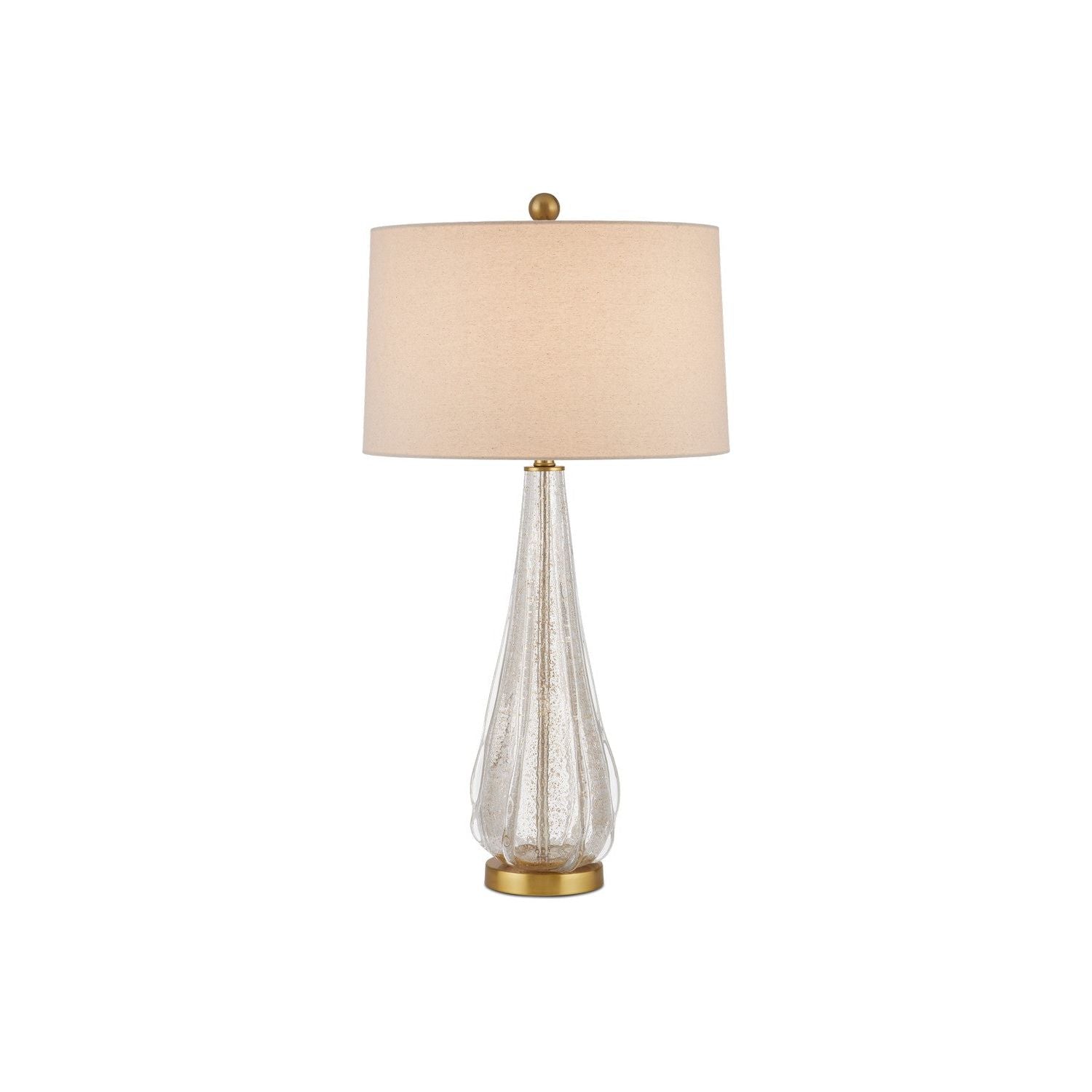 Currey and Company - 6000-0946 - One Light Table Lamp - Clear/Gold/Antique Brass
