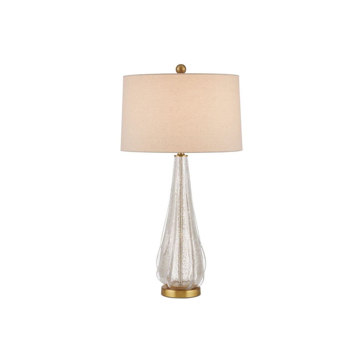 Currey and Company - 6000-0946 - One Light Table Lamp - Clear/Gold/Antique Brass