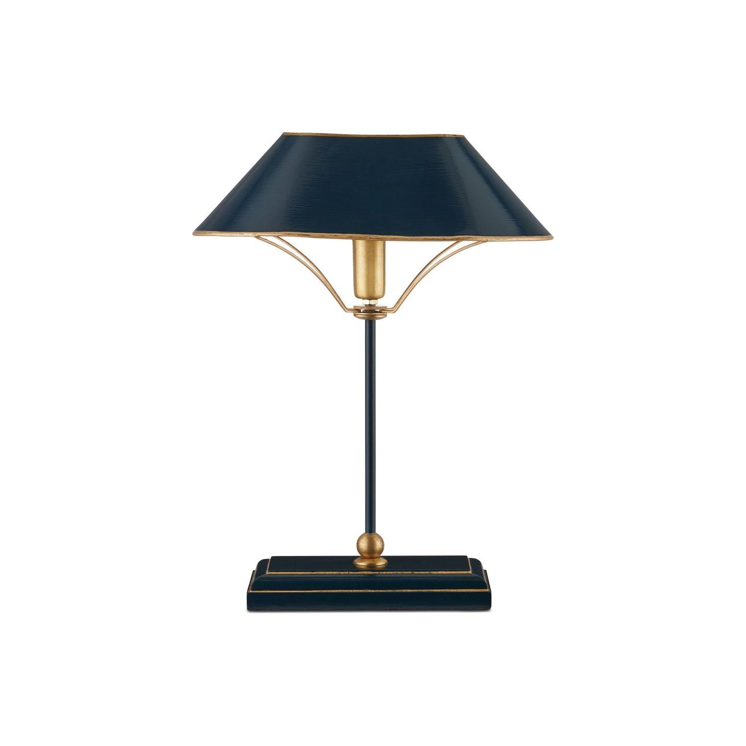 Currey and Company - 6000-0953 - One Light Table Lamp - Navy/Gold