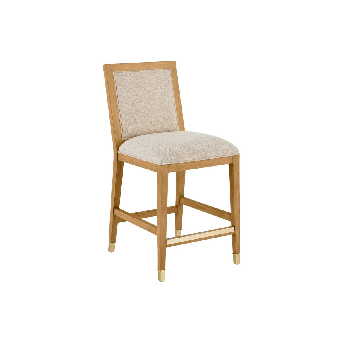 Currey and Company - 7000-0882 - Side Chair - Sea Sand/UV Liller Malt/Satin Brass