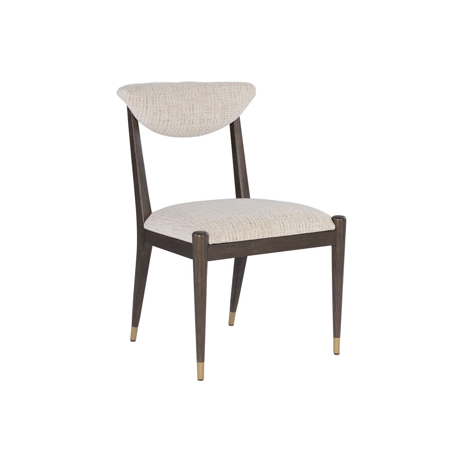 Currey and Company - 7000-0962 - Side Chair - Coffee Brown/Antique Brass
