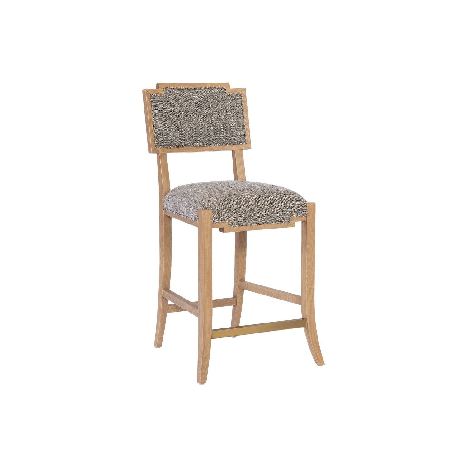 Currey and Company - 7000-1022 - Counter Stool - Blonde Ash Wood/Brass