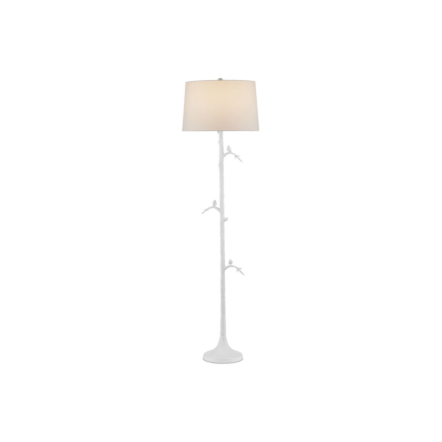 Currey and Company - 8000-0158 - One Light Floor Lamp - Gesso White