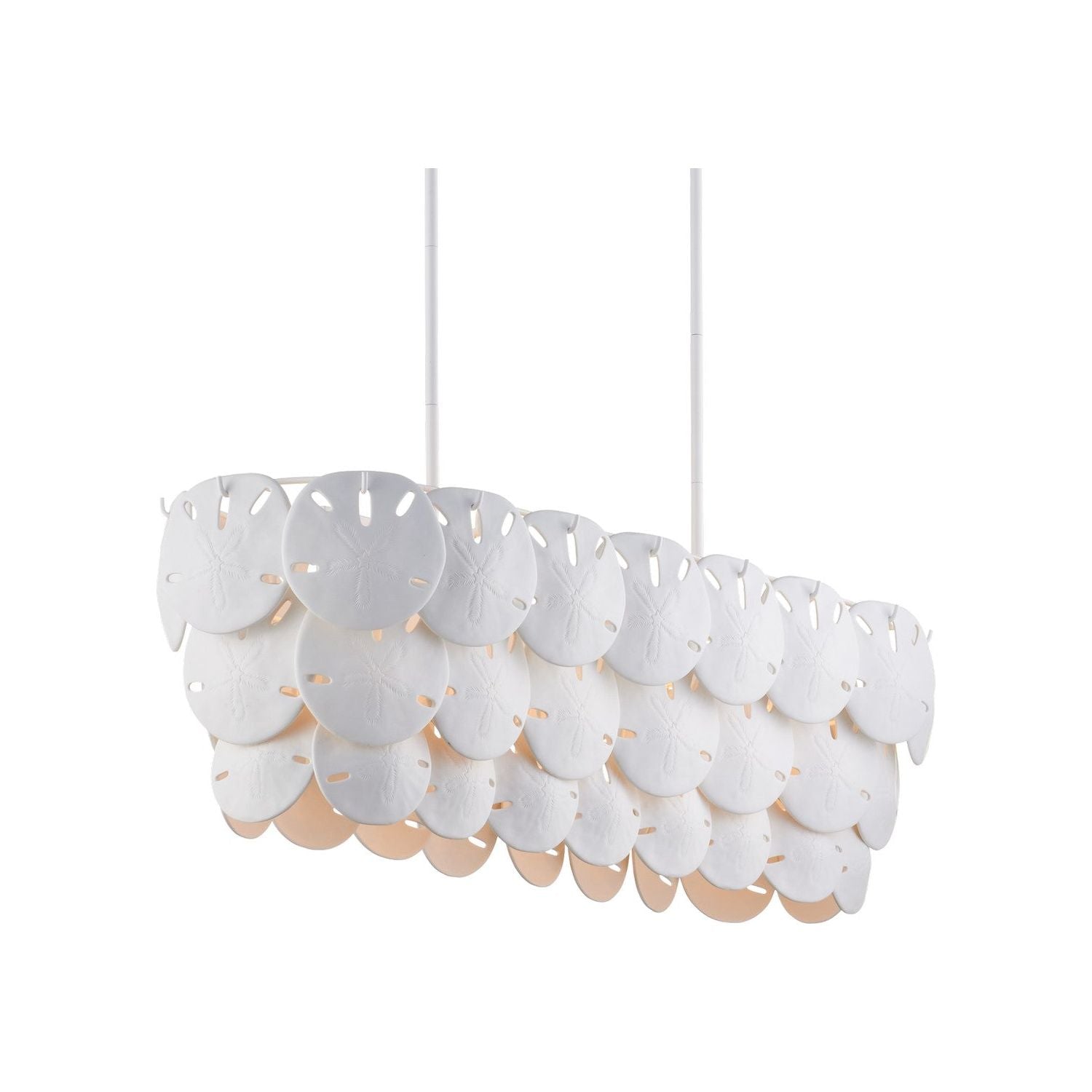Currey and Company - 9000-1203 - Five Light Chandelier - Sugar White/White
