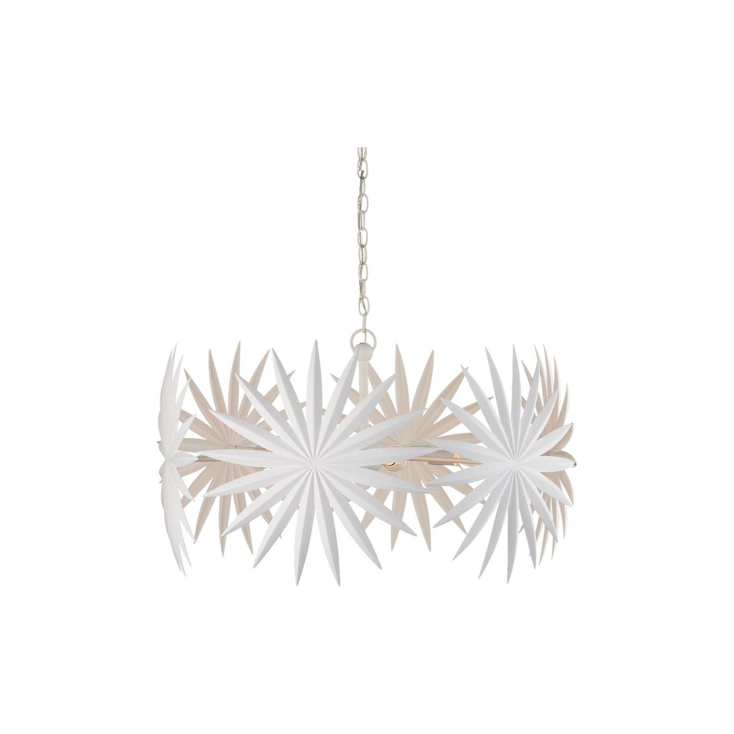 Currey and Company - 9000-1205 - Six Light Chandelier - Gesso White
