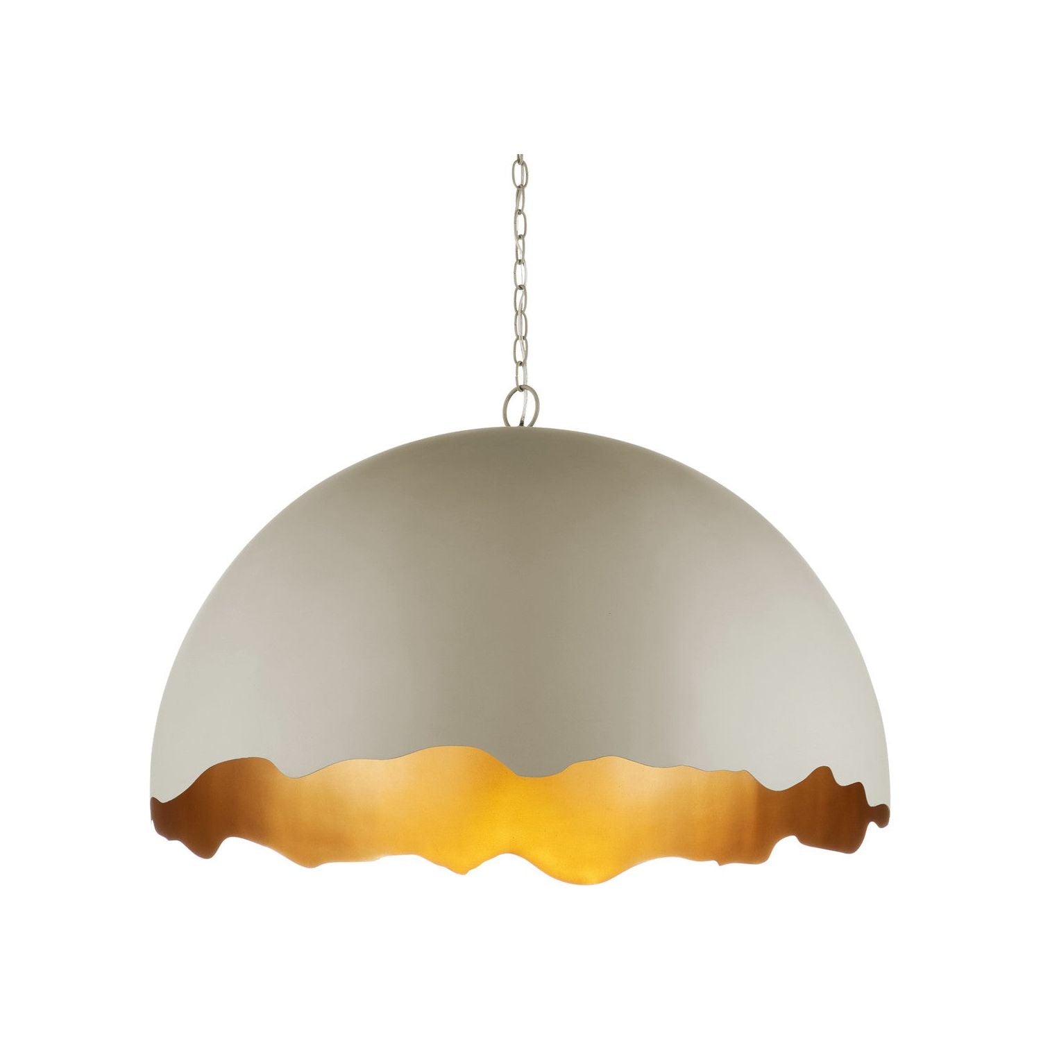 Currey and Company - 9000-1219 - One Light Pendant - Smoky Olive/Contemporary Gold