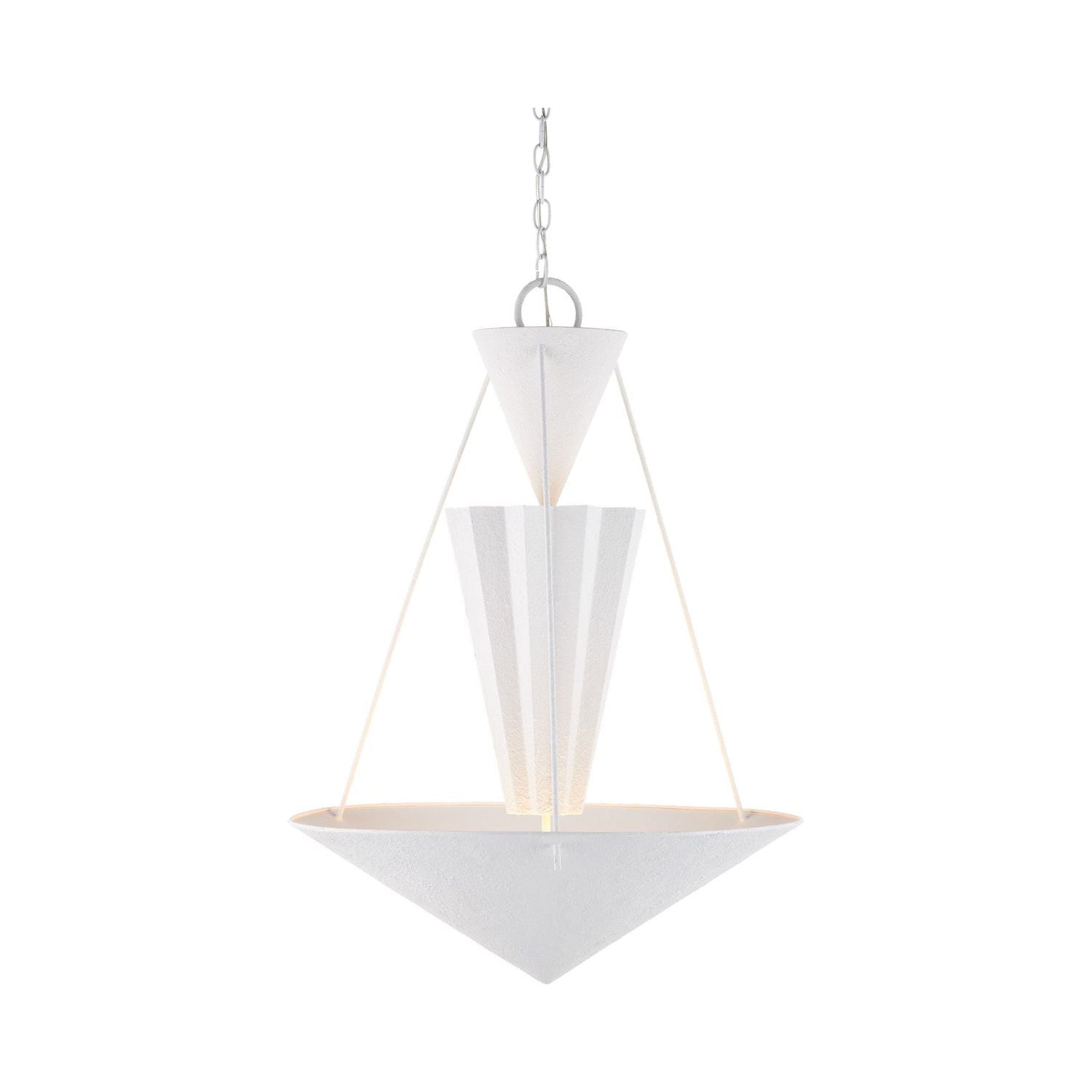 Currey and Company - 9000-1223 - One Light Chandelier - Yeso Blanco