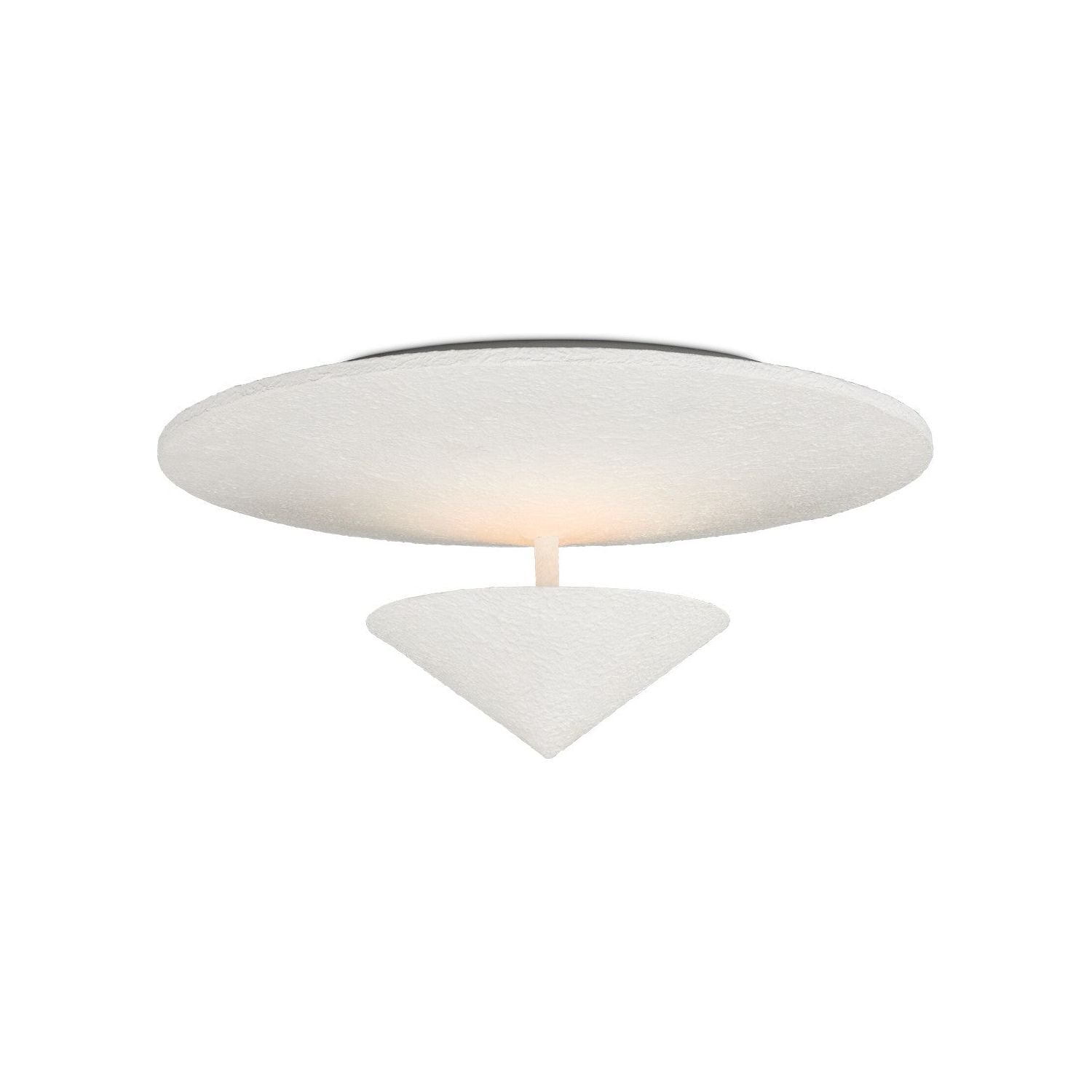 Currey and Company - 9999-0075 - One Light Flush Mount - Yeso Blanco