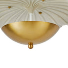 Arteriors - DFC12 - Trois lumières Plafonnier - Camella - Ivoire/Laiton antique
