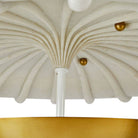 Arteriors - DFC12 - Trois lumières Plafonnier - Camella - Ivoire/Laiton antique