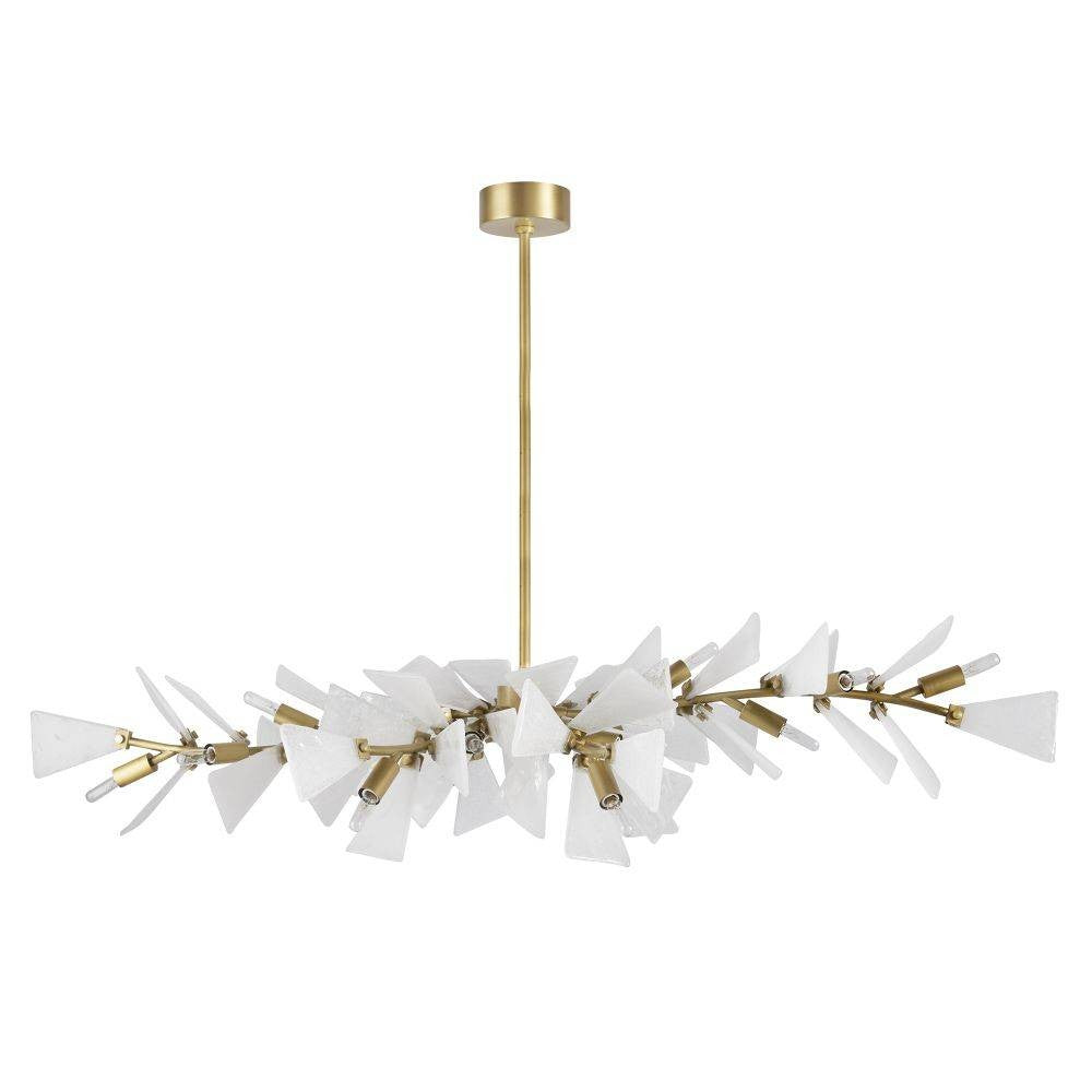 Arteriors - DLC25 - 12 Lumières Suspendu - Delmar - Laiton clair grainé/antique