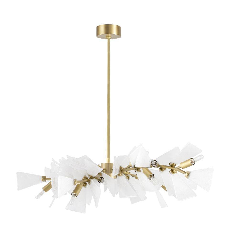 Arteriors - DLC25 - 12 Lumières Suspendu - Delmar - Laiton clair grainé/antique