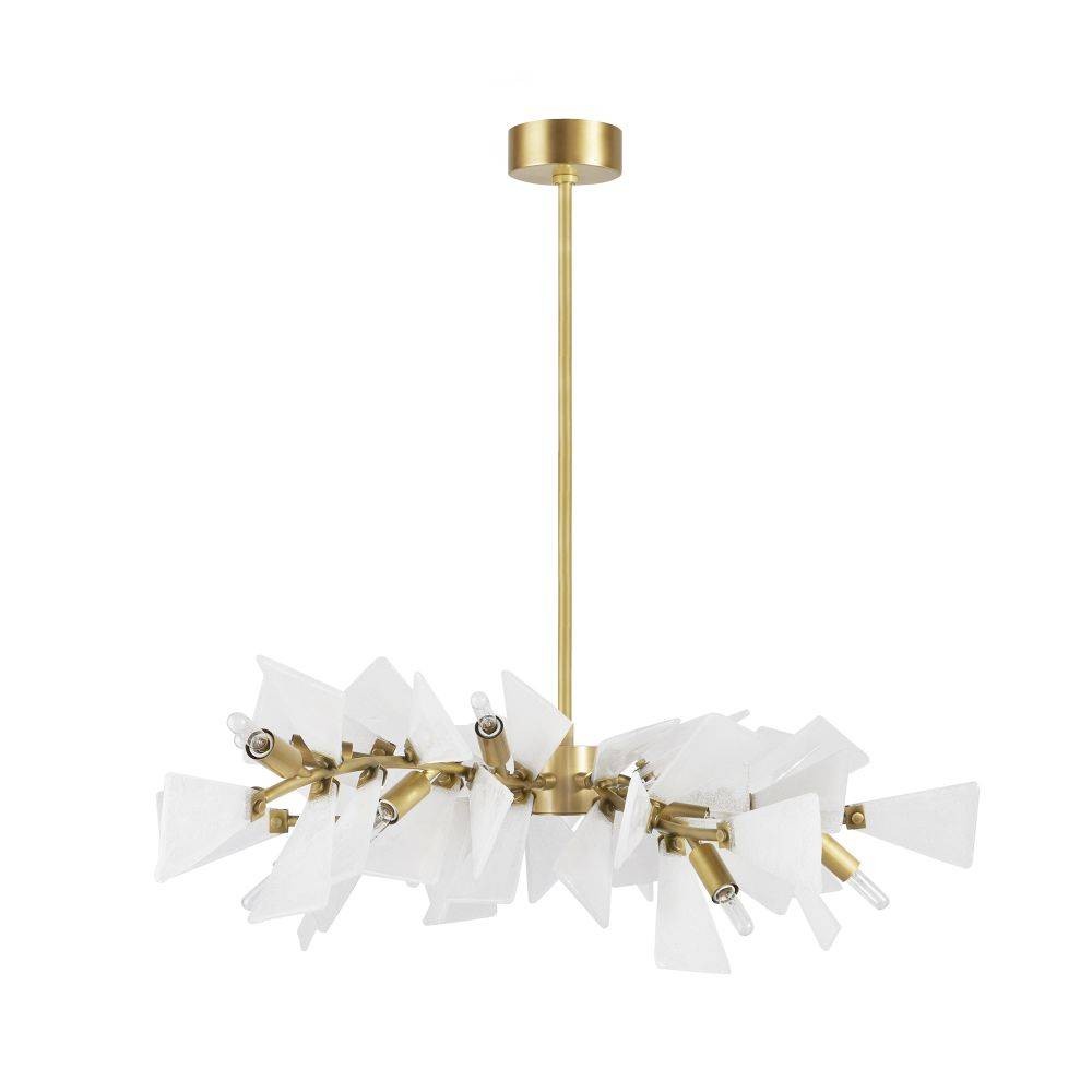 Arteriors - DLC25 - 12 Lumières Suspendu - Delmar - Laiton clair grainé/antique