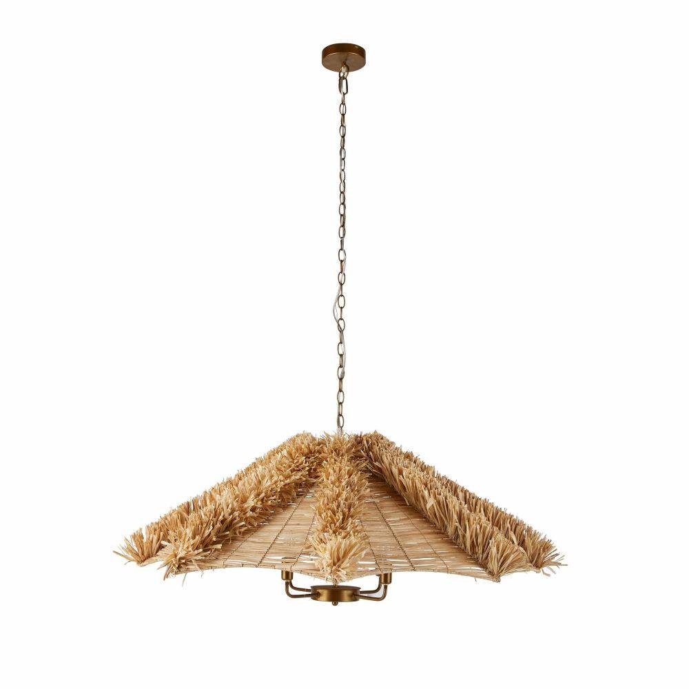 Arteriors - DLS09 - Quatre lumières Suspendu - Cadance - Laiton naturel/naturel/antique
